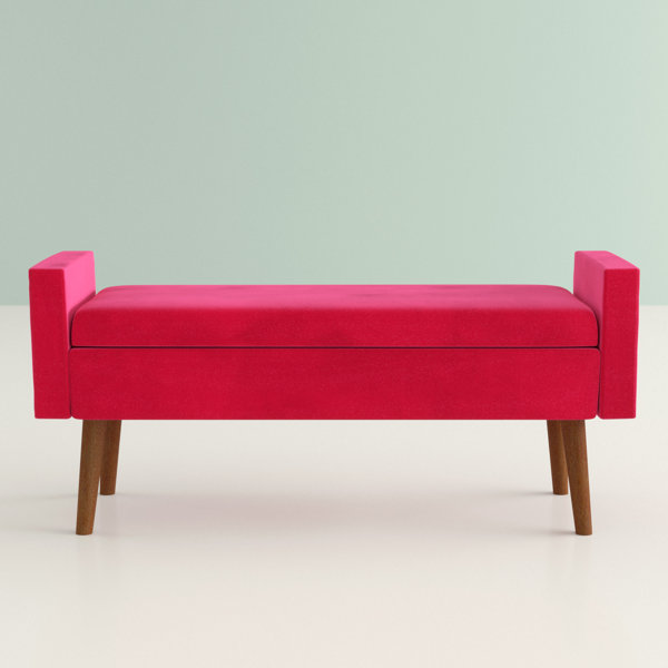 Hashtag Home Mosier Upholstered Flip Top Storage Bench & Reviews Wayfair